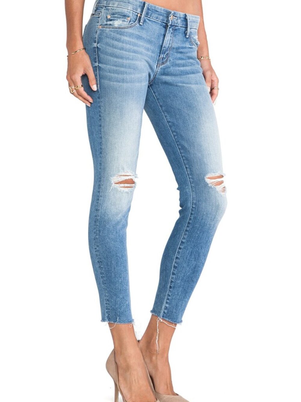 Mother The Looker Ankle Fray Jeans | Wild Thing | Size 25